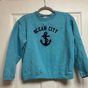 Ocean City Anchor Kids Sweatshirt - Teal